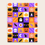 Geometric halloween mosaic pattern Notebook Gallery Image 4