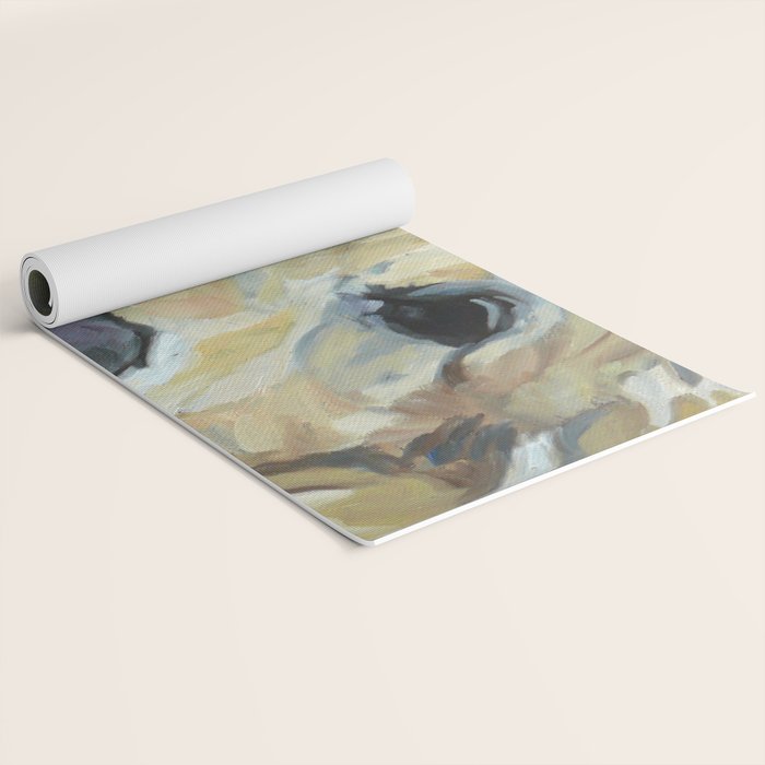 Shiner the Golden Retriever Portrait Yoga Mat Gallery Image 2
