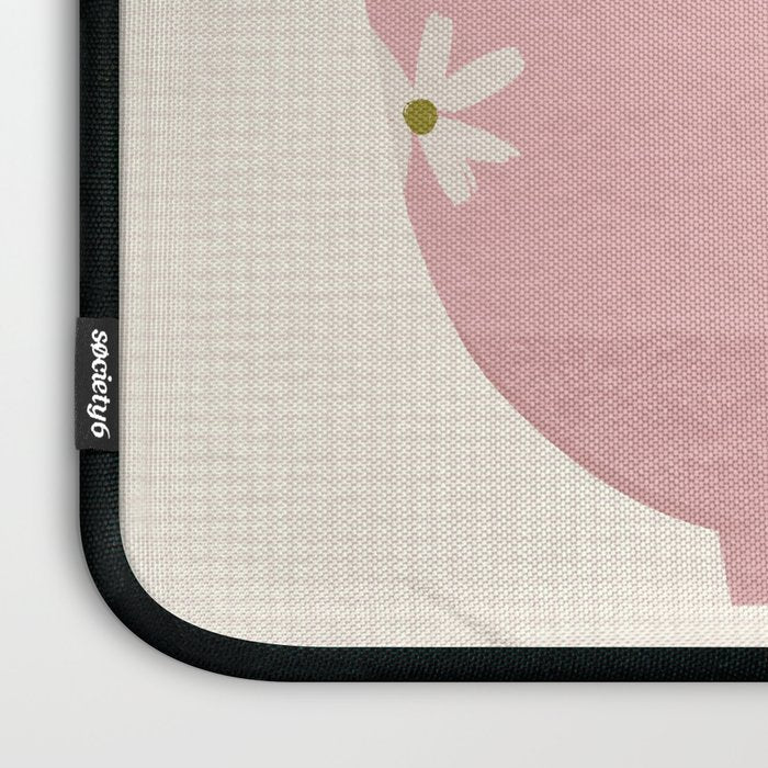  graphic illustration of green apples in a pink bowl Laptop Sleeve Gallery Image 3