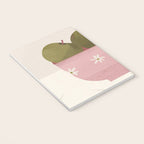  graphic illustration of green apples in a pink bowl Notebook Gallery Image 3