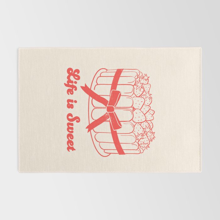 Preppy Strawberry Cake Rug Gallery Image 2