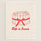 Preppy Strawberry Cake Jigsaw Puzzle Gallery Image 1