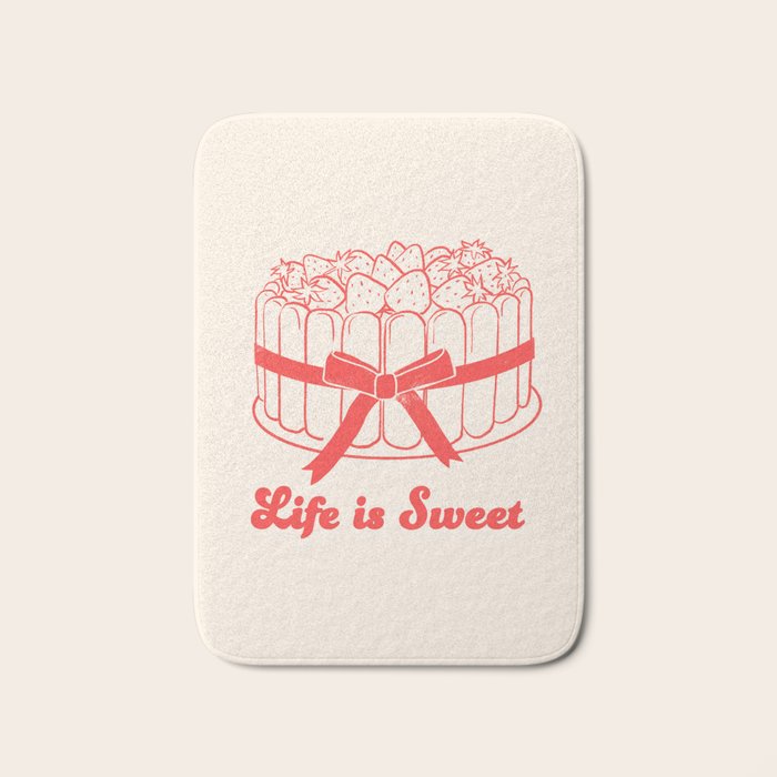 Preppy Strawberry Cake Bath Mat Gallery Image 1