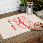 Preppy Strawberry Cake Outdoor Rug Gallery Image 2
