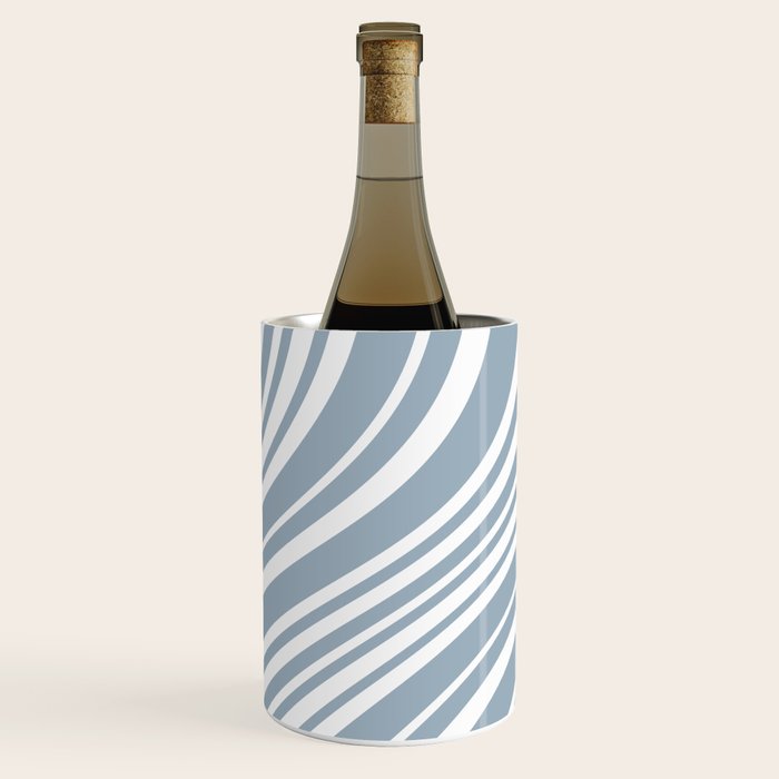 Wavy Stripes XXXVI - Natural Blue  Wine Chiller Gallery Image 3