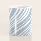 Wavy Stripes XXXVI - Natural Blue  Coffee Mug Gallery Image 4
