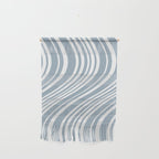 Wavy Stripes XXXVI - Natural Blue  Wall Hanging Gallery Image 1