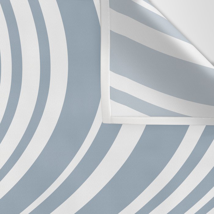 Wavy Stripes XXXVI - Natural Blue  Wall Tapestry Gallery Image 3