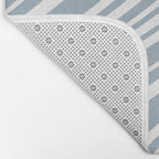 Wavy Stripes XXXVI - Natural Blue  Bath Mat Gallery Image 2