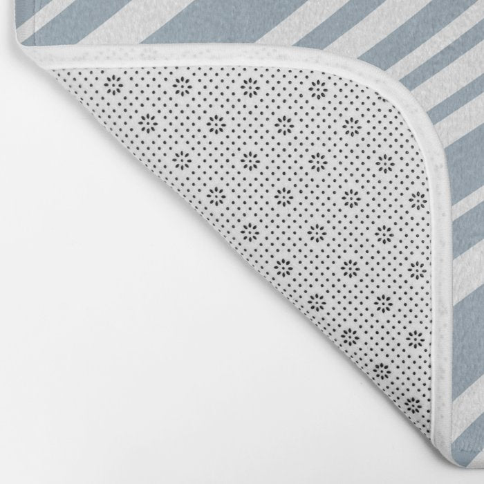 Wavy Stripes XXXVI - Natural Blue  Bath Mat Gallery Image 2