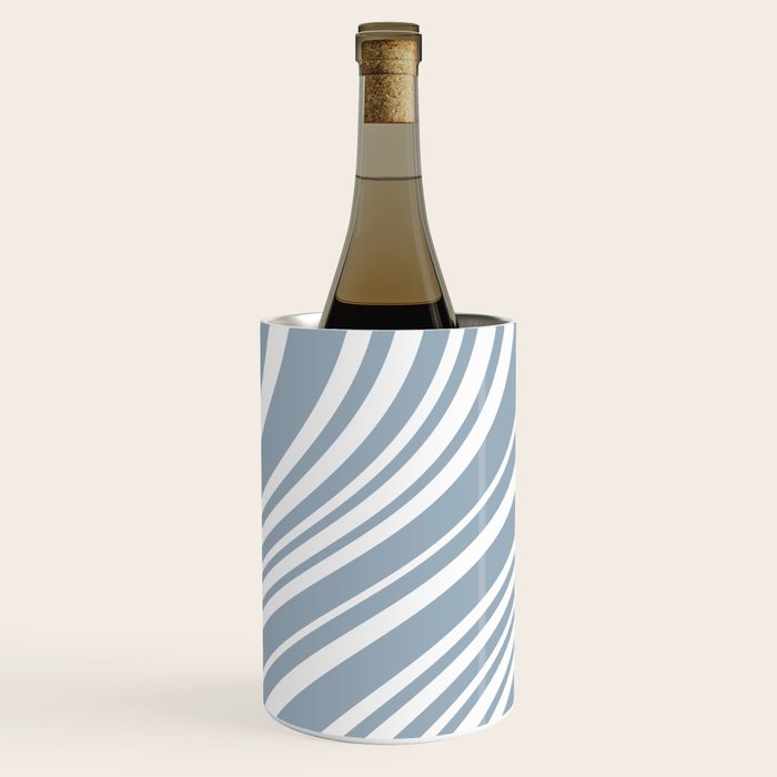 Wavy Stripes XXXVI - Natural Blue  Wine Chiller Gallery Image 1