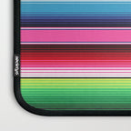 Pink Mexican Serape Blanket Stripes Laptop Sleeve Gallery Image 3