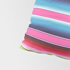 Pink Mexican Serape Blanket Stripes Pillow Sham Gallery Image 4