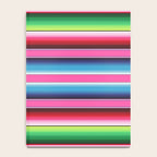 Pink Mexican Serape Blanket Stripes Notebook Gallery Image 4