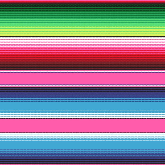 Pink Mexican Serape Blanket Stripes Coffee Mug Gallery Image 2