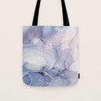 Abstract Blue Pink Purple Art Print By LandSartprints Tote Bag Gallery Image 1