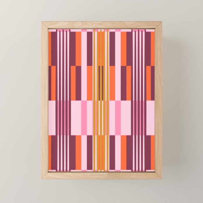 Striped Joy Mini Art Print Gallery Image 1