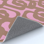 Midcentury Modern Loops Pattern 3 Inspired by PANTONE 17 1230 Color of the Year Mocha Mousse Rug Gallery Image 4