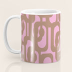 Midcentury Modern Loops Pattern 3 Inspired by PANTONE 17 1230 Color of the Year Mocha Mousse Coffee Mug Gallery Image 3
