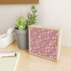 Midcentury Modern Loops Pattern 3 Inspired by PANTONE 17 1230 Color of the Year Mocha Mousse Mini Art Print Gallery Image 2