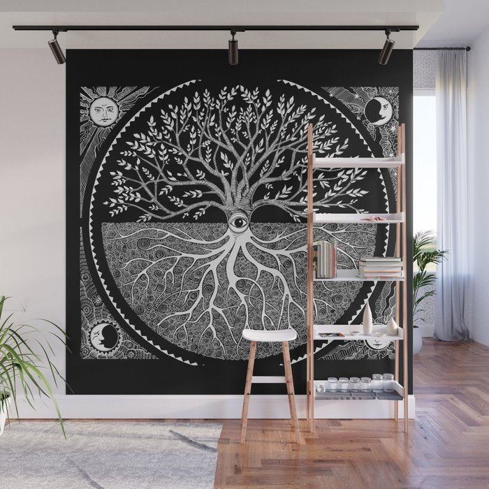 Druid Tree of Life Wall Mural Gallery Image 1