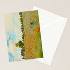 Claude Monet Impressionist Landscape Oil Painting Poppy Field Stationery Card Gallery Image 2
