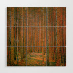Gustav Klimt "Fir Forest" Wood Wall Art Gallery Image 1