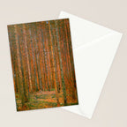 Gustav Klimt "Fir Forest" Stationery Card Gallery Image 2