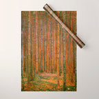 Gustav Klimt "Fir Forest" Wrapping Paper Gallery Image 1
