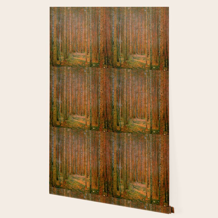 Gustav Klimt "Fir Forest" Wallpaper Gallery Image 2