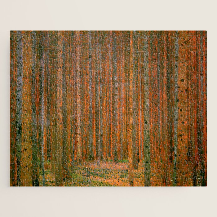 Gustav Klimt "Fir Forest" Jigsaw Puzzle Gallery Image 1