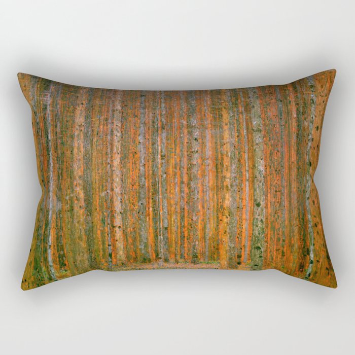 Gustav Klimt "Fir Forest" Rectangular Pillow Gallery Image 1