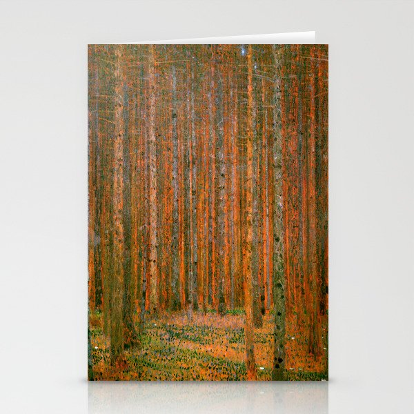 Gustav Klimt "Fir Forest" Stationery Card Gallery Image 2