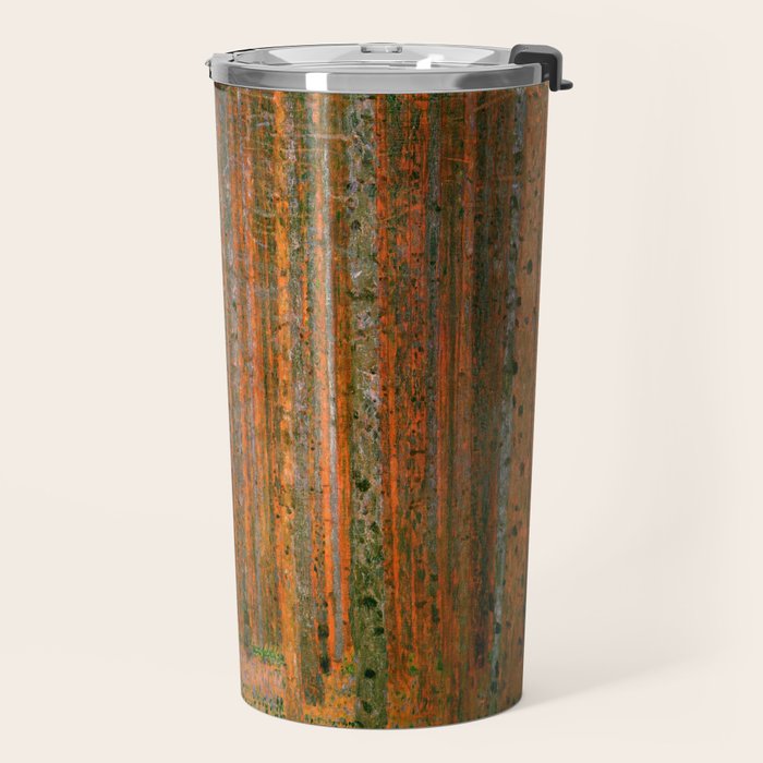 Gustav Klimt "Fir Forest" Travel Mug Gallery Image 2