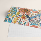 Vivid Colorful Art Nouveau Floral Wrapping Paper Gallery Image 2