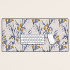 FRENCH LINEN THISTLE Desk Mat Gallery Image 1