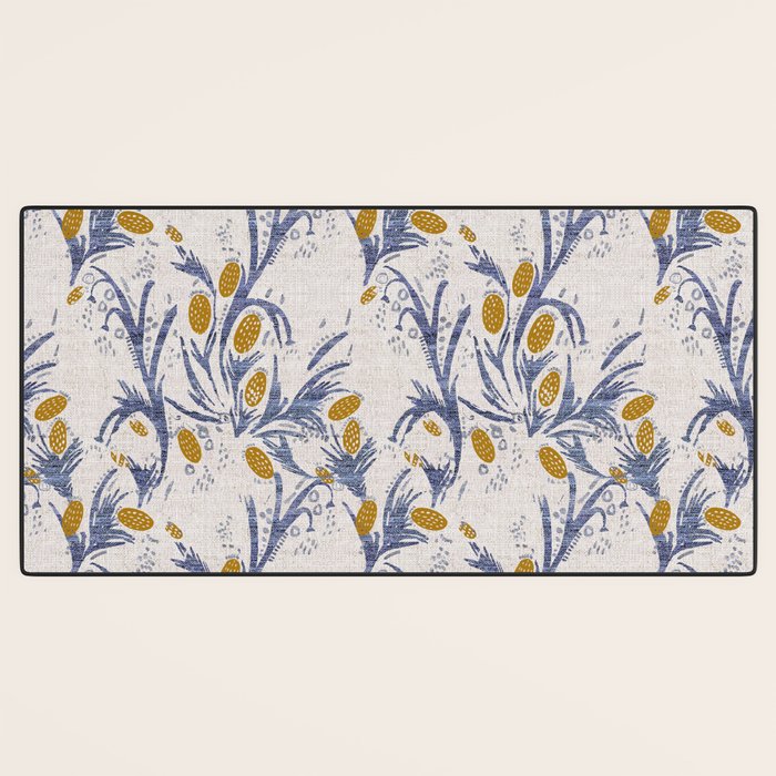 FRENCH LINEN THISTLE Desk Mat Gallery Image 3