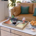 Quiet stream under crescent moon Serving Tray Gallery Image 2