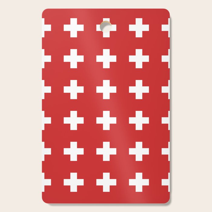 Swiss Cross Red Cutting Board Gallery Image 1