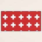 Swiss Cross Red Desk Mat Gallery Image 3
