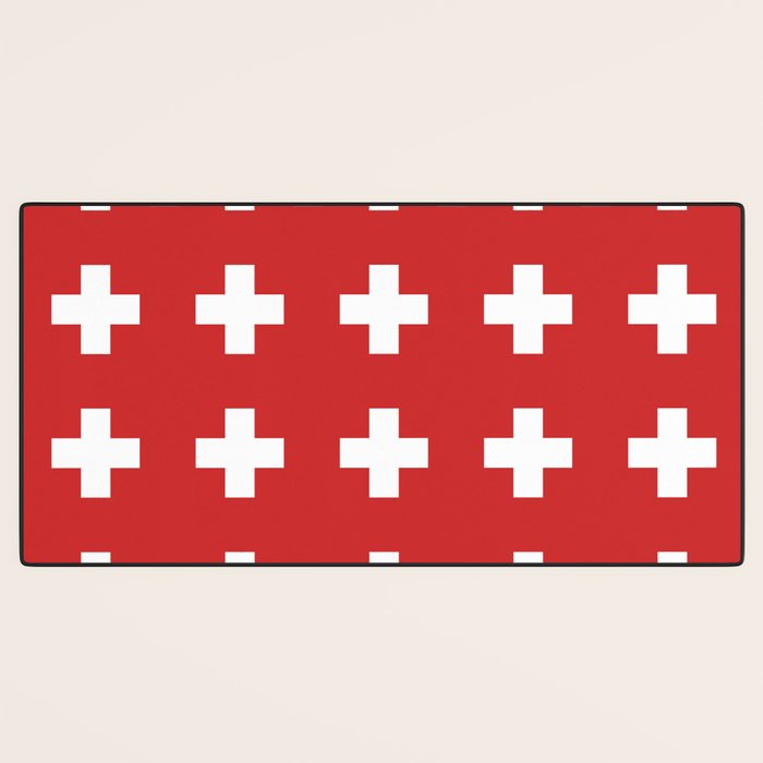 Swiss Cross Red Desk Mat Gallery Image 3