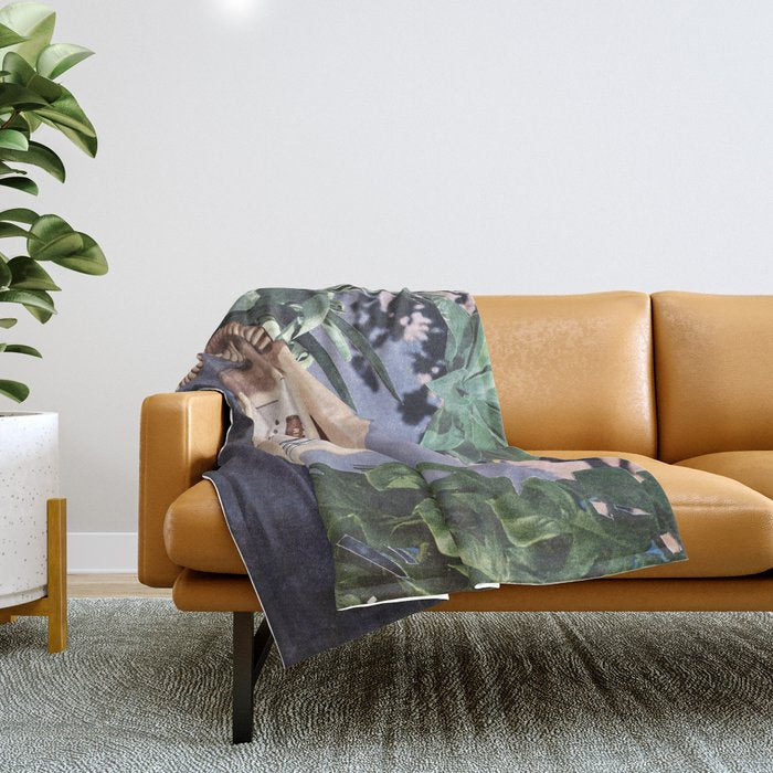 Late Nite Phone Talks Throw Blanket Gallery Image 1