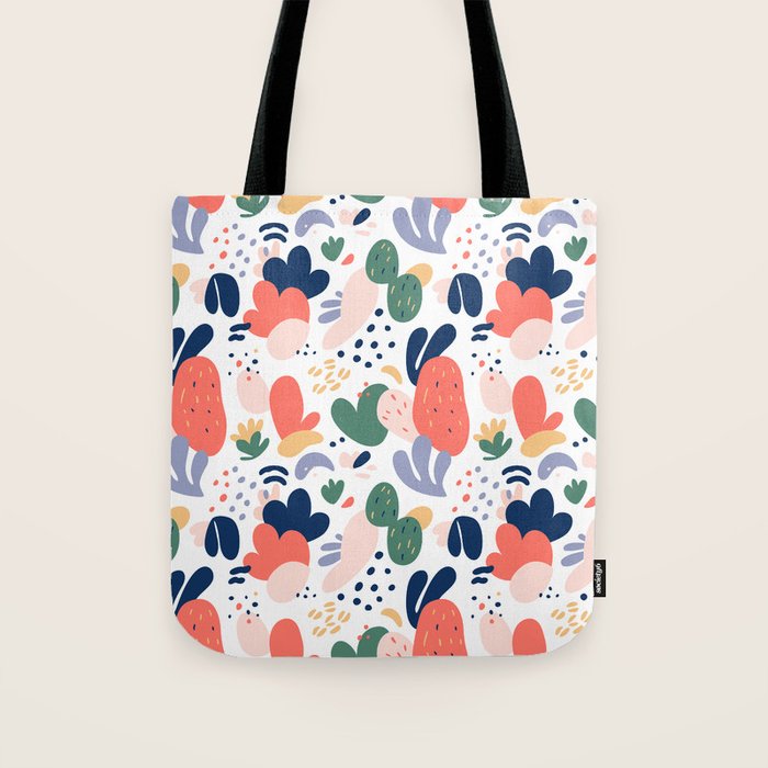 Abstract organic nature art pattern Tote Bag Gallery Image 1