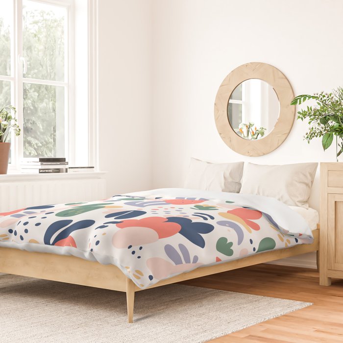 Abstract organic nature art pattern Duvet Cover Gallery Image 2