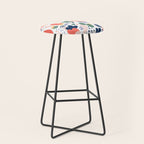 Abstract organic nature art pattern Stool Gallery Image 1