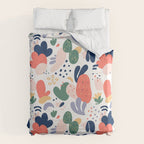 Abstract organic nature art pattern Duvet Cover Gallery Image 6