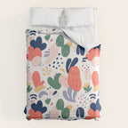 Abstract organic nature art pattern Comforter Gallery Image 6