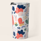 Abstract organic nature art pattern Travel Mug Gallery Image 3