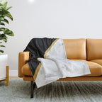 Marble, Stone, Color Block, Minimalist Art Throw Blanket Gallery Image 1