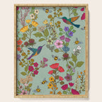 Hummingbirds and Bees {Duck Egg} Serving Tray Gallery Image 1